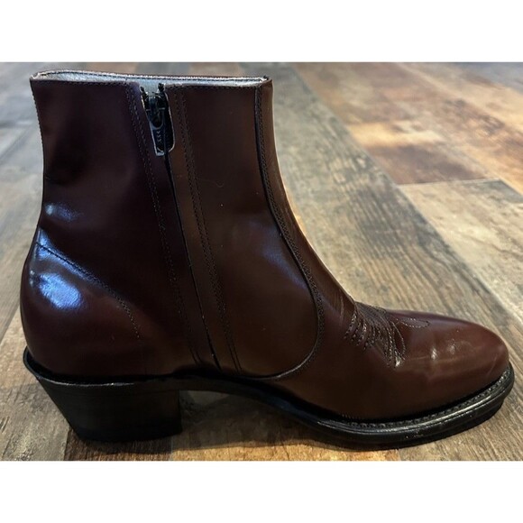 Vintage HANOVER Burgundy Leather 6\